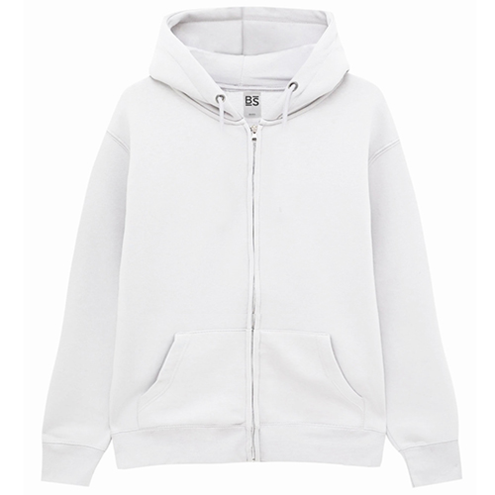 FELPA BASIC "PREMIUM" UNISEX CON CAPPUCCIO E ZIP - Vari colori