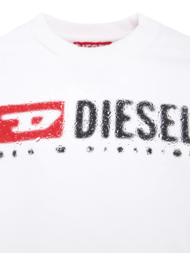Diesel felpa Sdrops con logo bianco