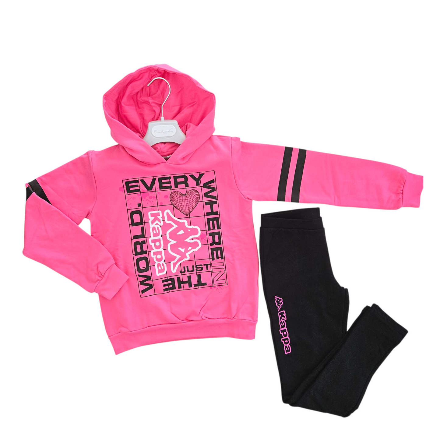 Tuta Kappa 8-16 anni, felpata. Disponibile in 2 colori