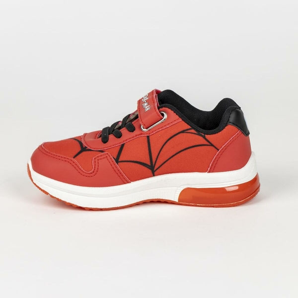 SCARPE SPORTIVE PER BAMBINI CON LED SPIDER MAN ROSSO