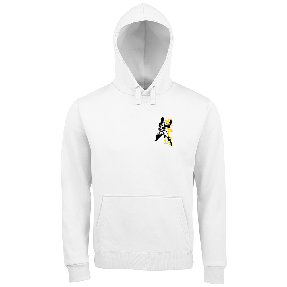 FELPA PREMIUM CON CAPPUCCIO UOMO  "KARATE" - Vari colori