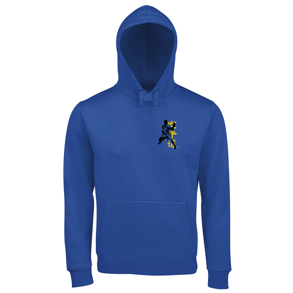 FELPA PREMIUM CON CAPPUCCIO UOMO  "KARATE" - Vari colori