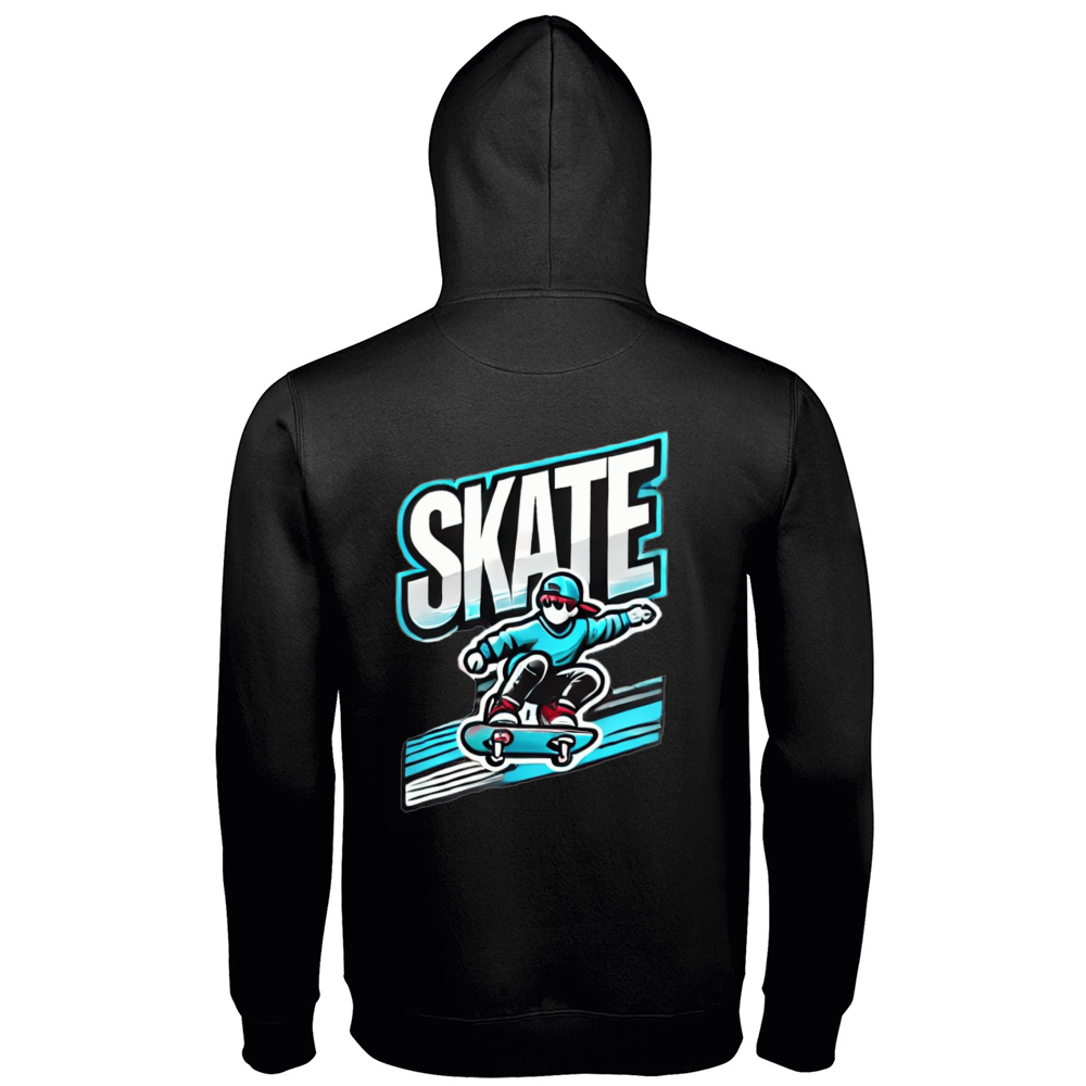 Felpa Uomo Premium -Skate- con cappuccio
