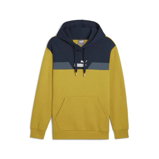 Puma Felpa Power Colorblock Hoodie Cappuccio Golden Fog