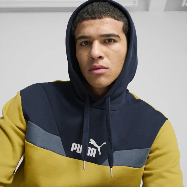 Puma Felpa Power Colorblock Hoodie Cappuccio Golden Fog