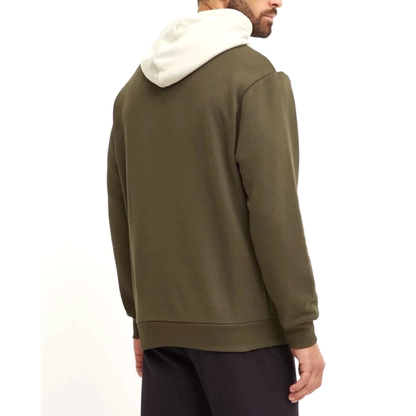 Puma Felpa Power Colorblock Hoodie Cappuccio Dark Olive Orange