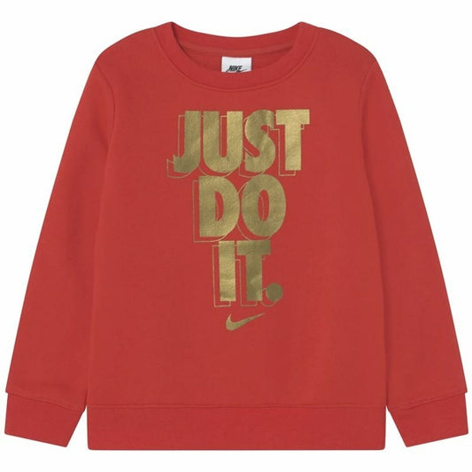 Felpa senza Cappuccio Bambino NIKE rossa