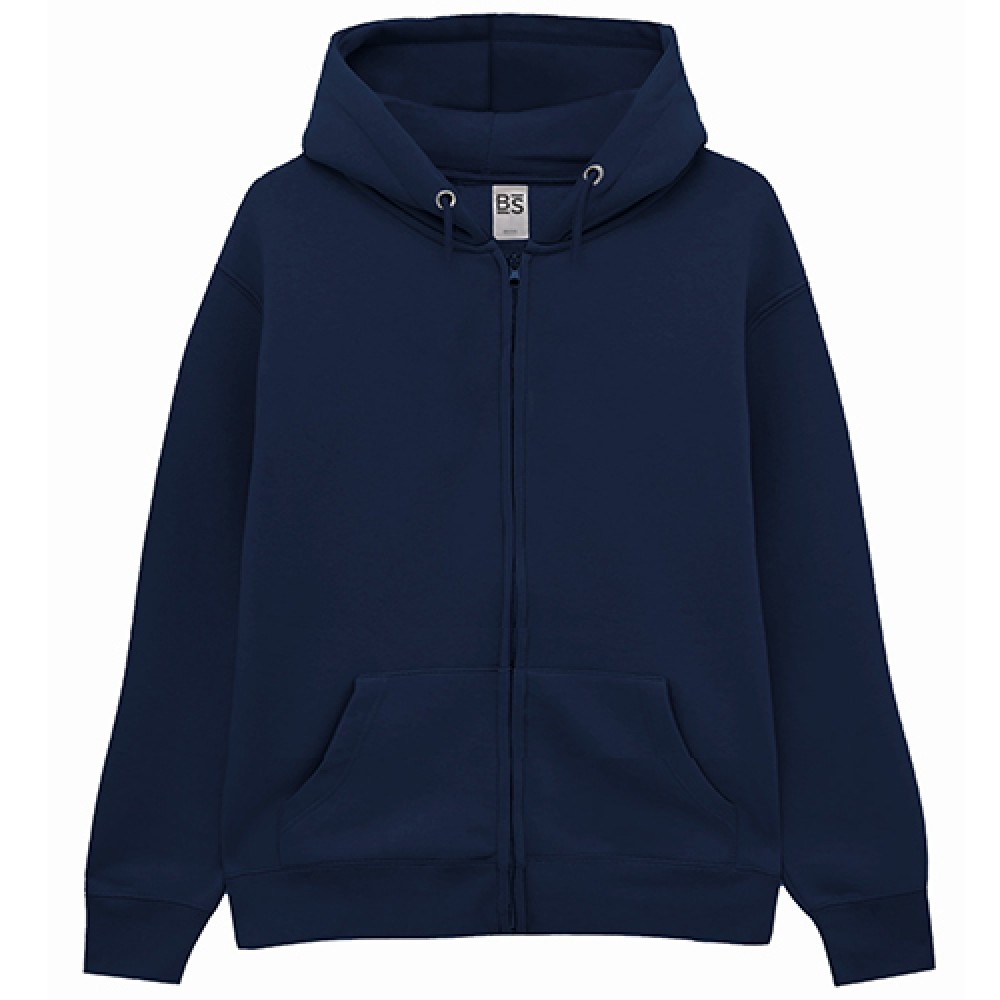 FELPA BASIC "PREMIUM" UNISEX CON CAPPUCCIO E ZIP - Vari colori