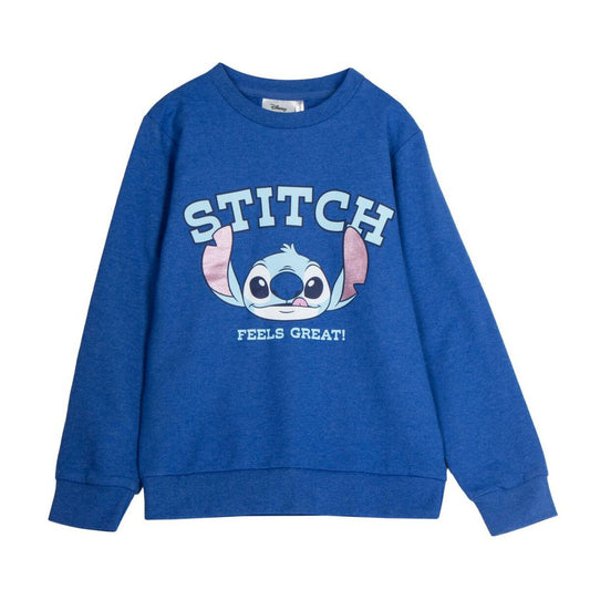 Felpa girocollo bambino Stitch Blu scuro