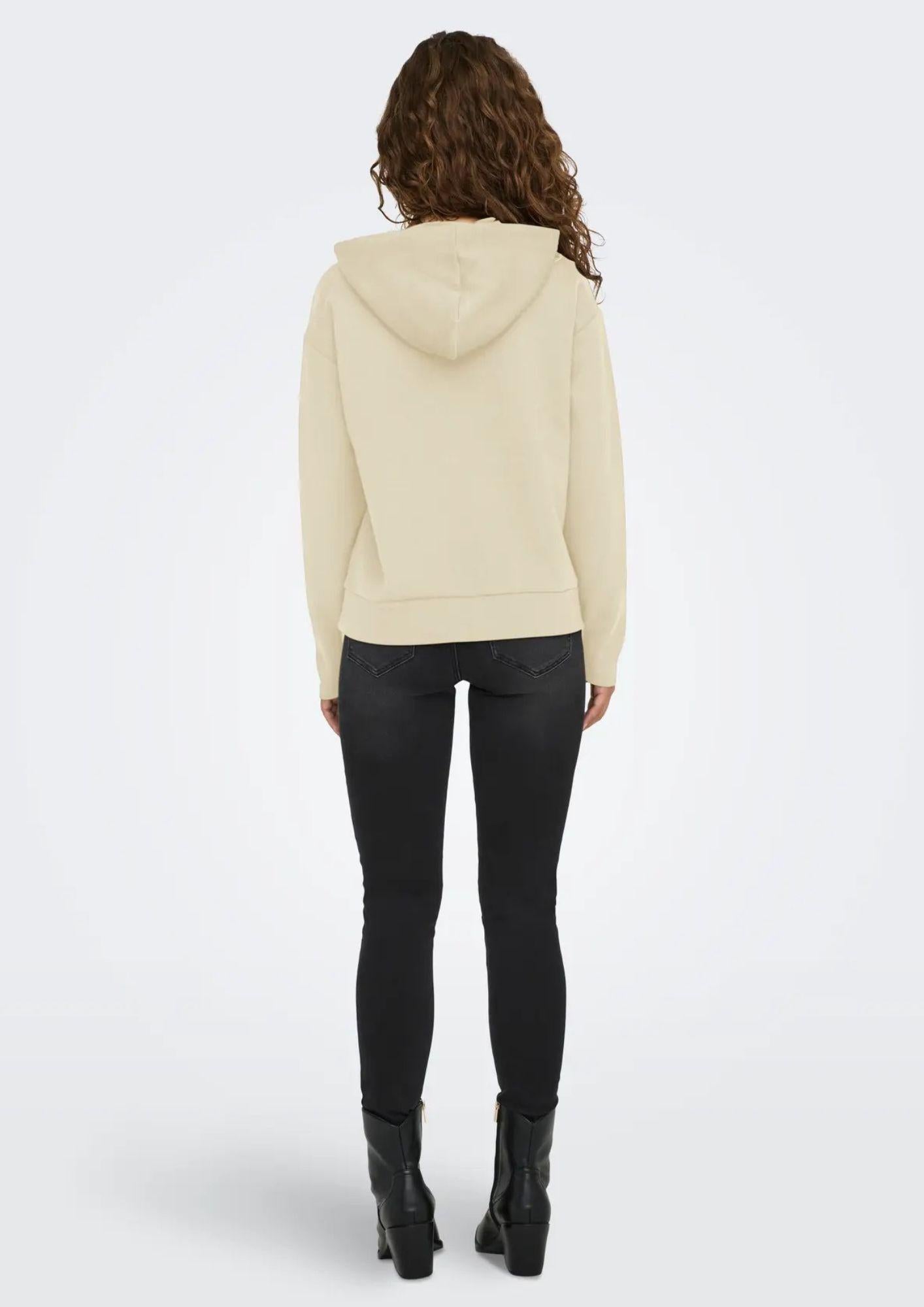 Felpa Donna Only Onlfancy Beige