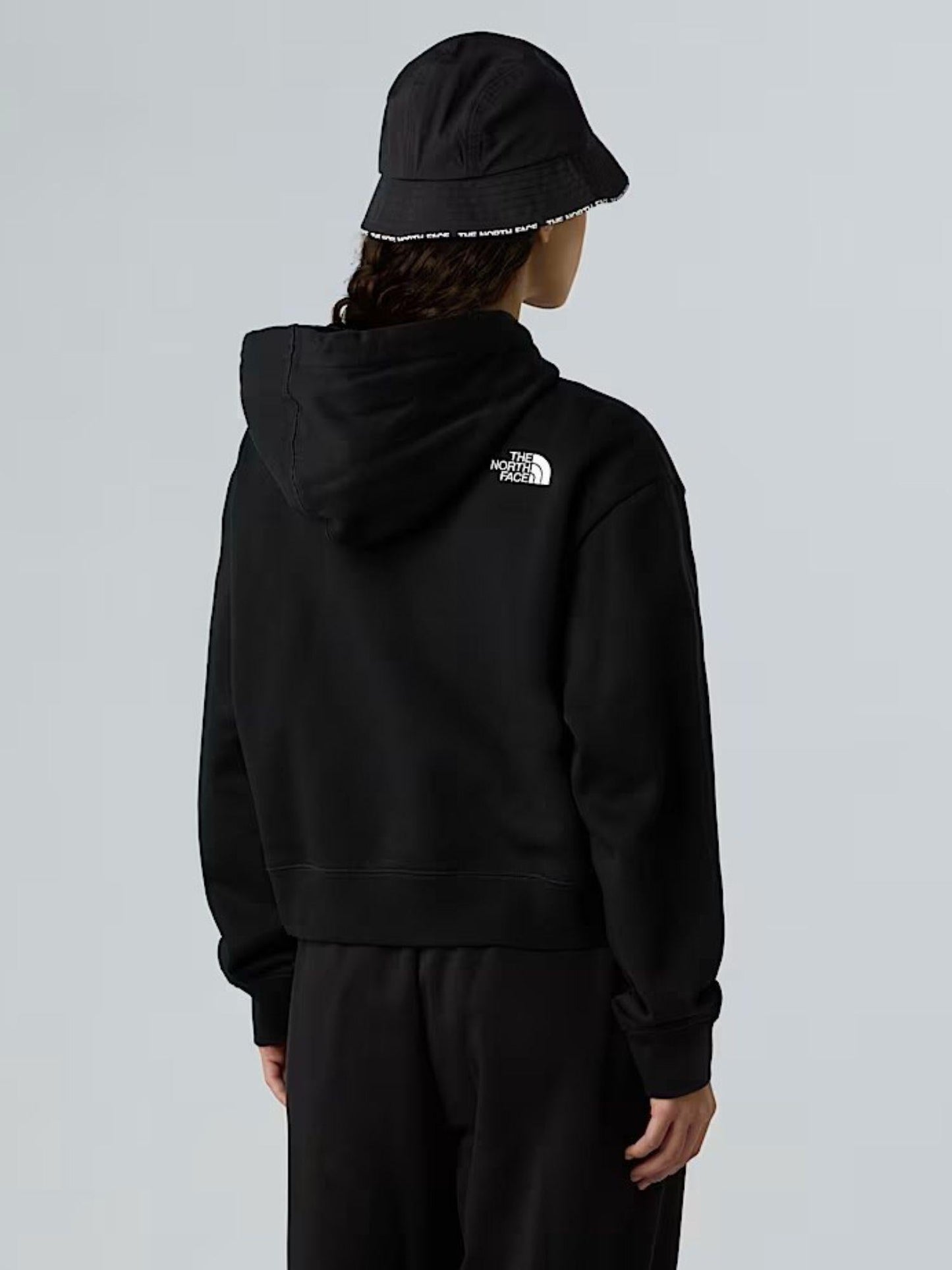 The North Face Felpa con cappuccio corta in vita Essential Donna TNF Black