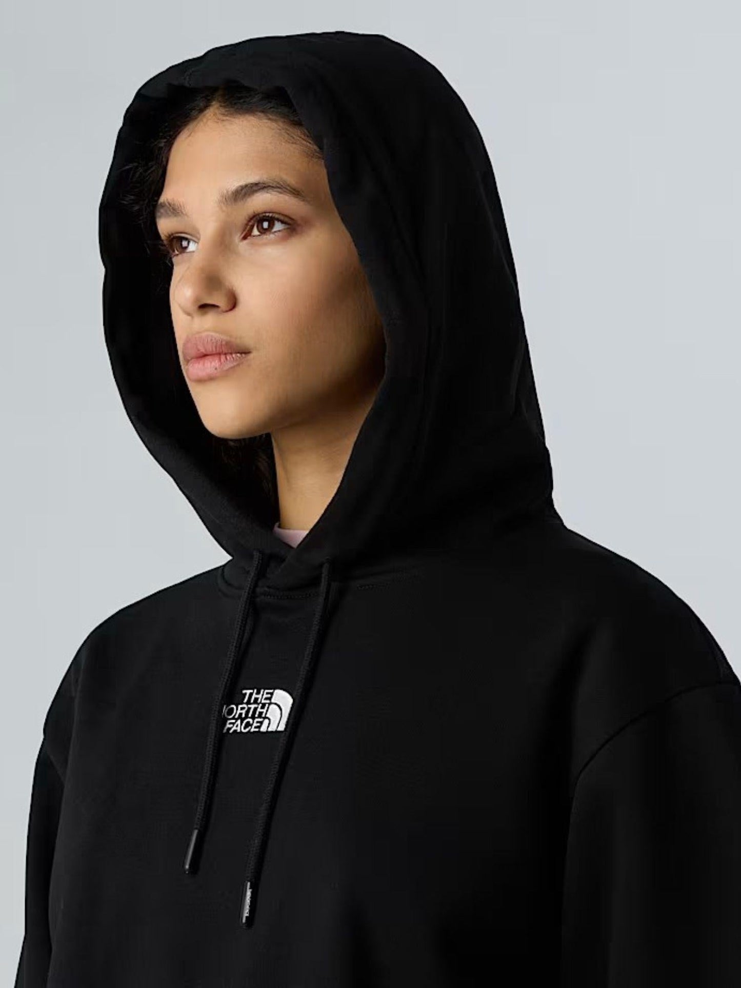 The North Face Felpa con cappuccio corta in vita Essential Donna TNF Black