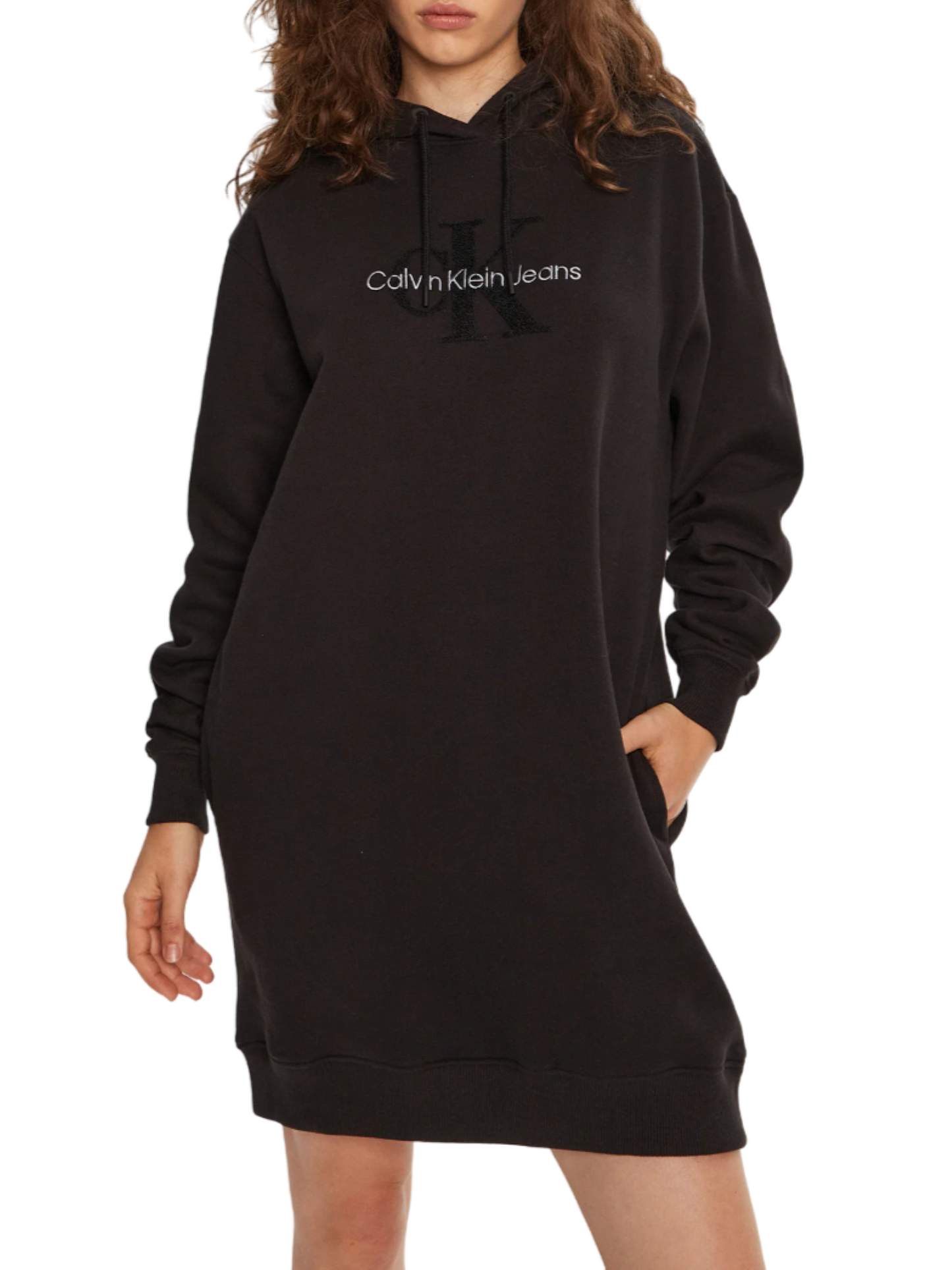 John Richmond abito in felpa con cappuccio nero