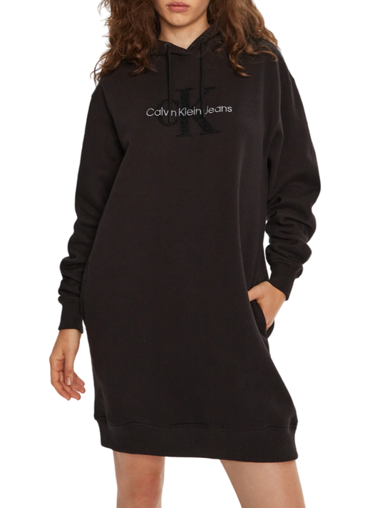 John Richmond abito in felpa con cappuccio nero