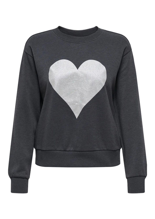 Jaqueline De Yong Felpa Donna Paris Grigia