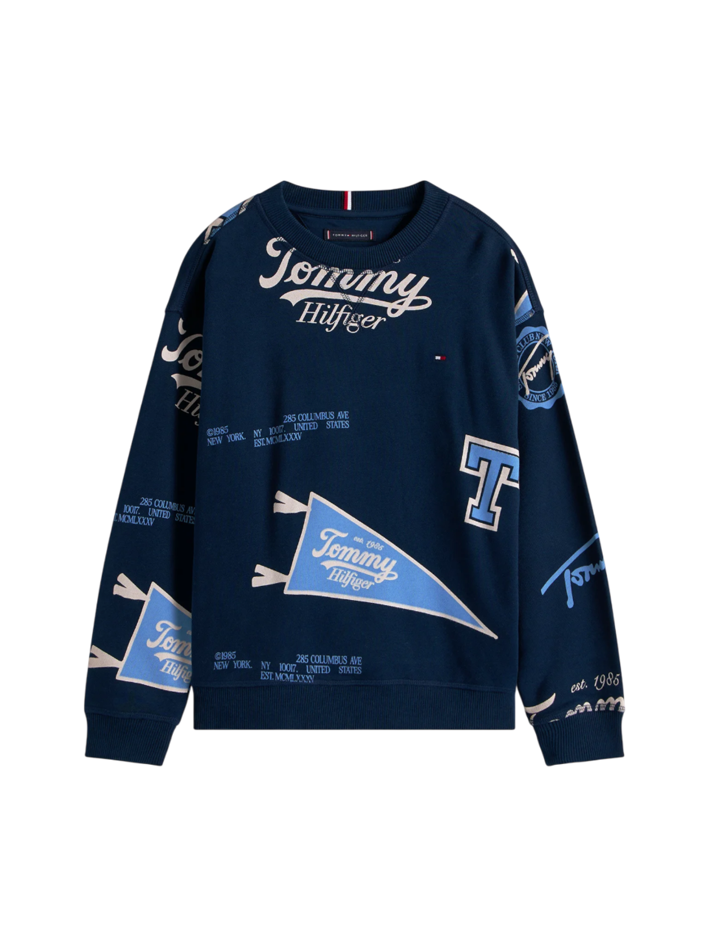 Tommy Hilfiger felpa bambino blu