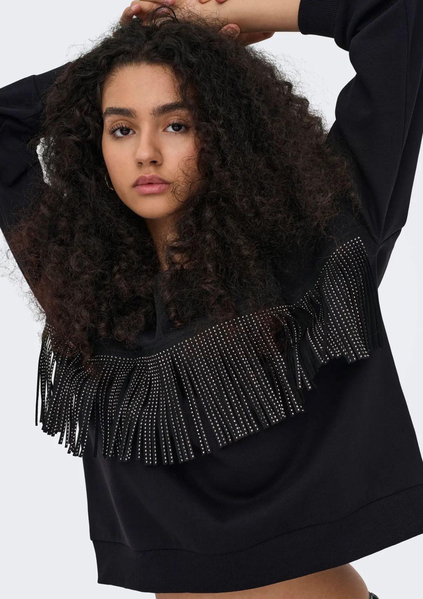 Jacqueline De Young Felpa Donna Prima Nera