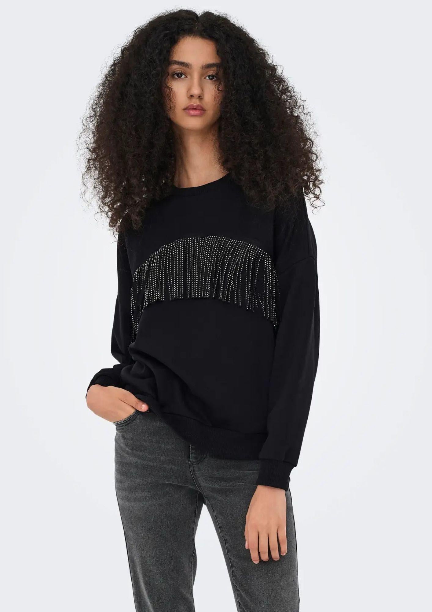 Jacqueline De Young Felpa Donna Prima Nera