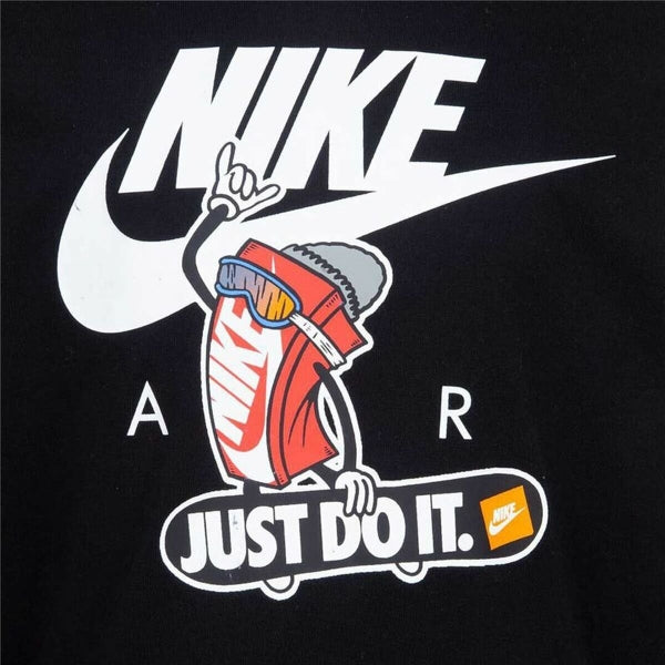 Felpa bambino girocollo Nike nera