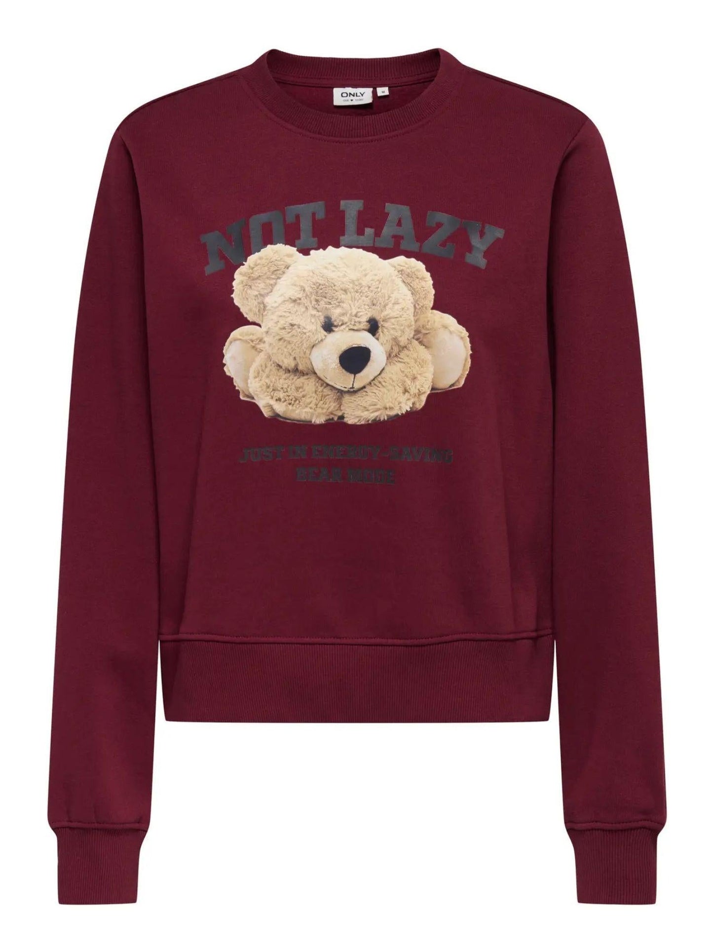 Only ONLBILA Felpa Donna Cabernet Lazy
