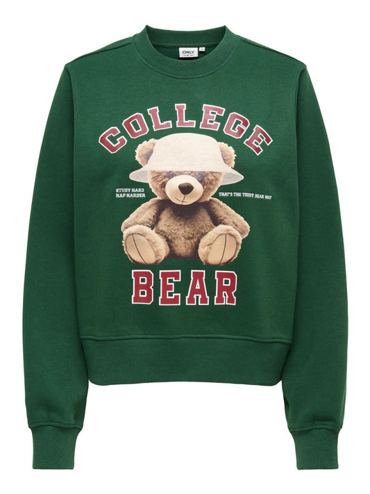 Only ONLBILA Felpa Donna Pineneedle College