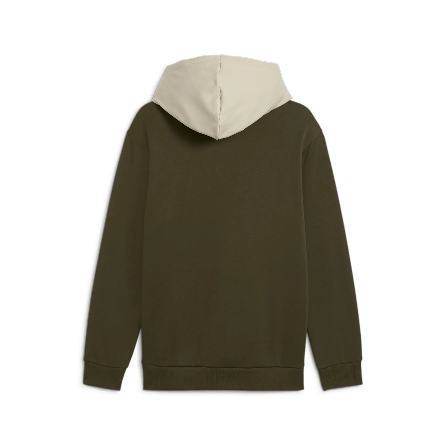 Puma Felpa Power Colorblock Hoodie Cappuccio Dark Olive Orange
