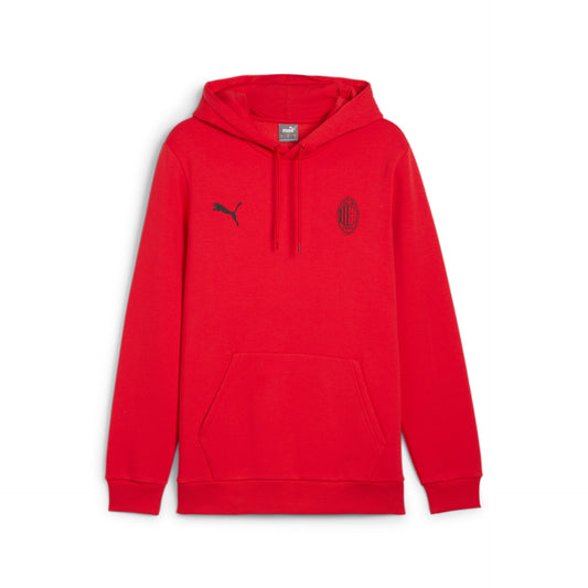 Puma Felpa Essentials Hoodie AC Milan Cappuccio Rossa 2024/2025