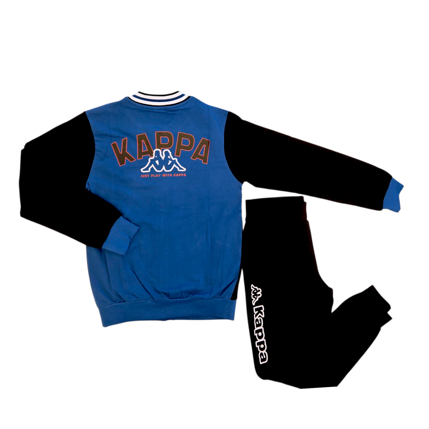 Tuta Kappa stile college 8-16 anni, felpata. Disponibile in 2 colori