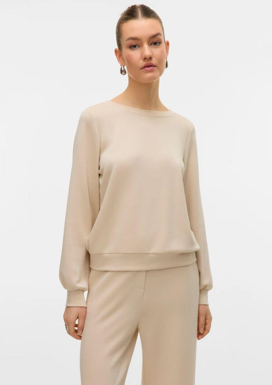 Vero Moda Felpa Donna Hali Beige